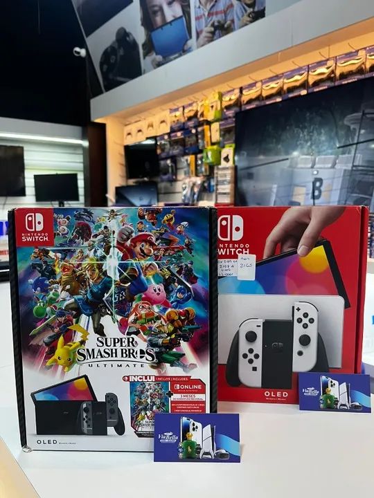 nintendo switch oled, oled, nintendo, novo e seminovo
