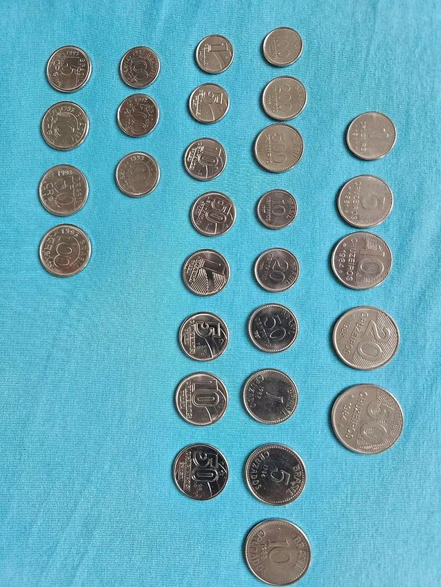 Moedas antigas década de 80 e 90 coleção estado de novas - Foto 3
