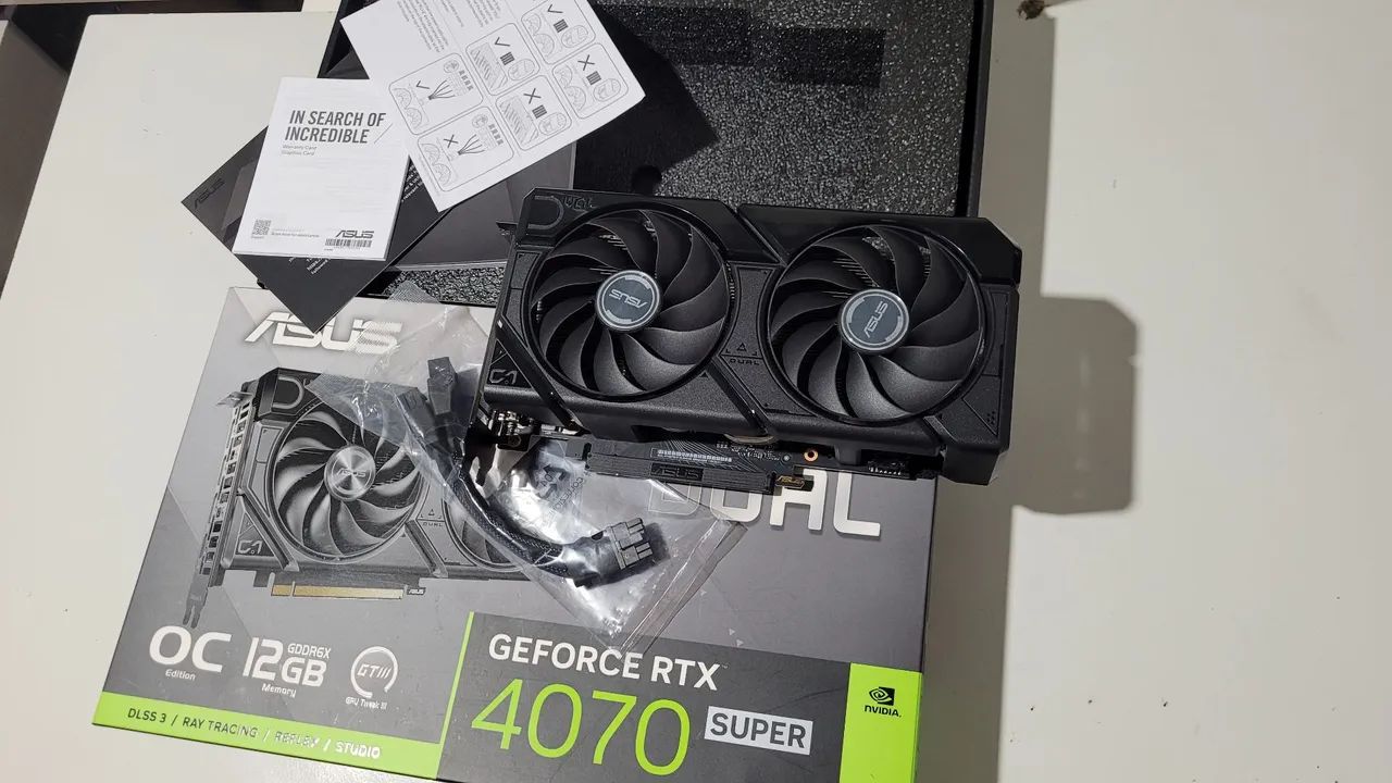 RTX 4070 SUPER ASUS DUAL OC 12GB GDDR6X - Foto 3