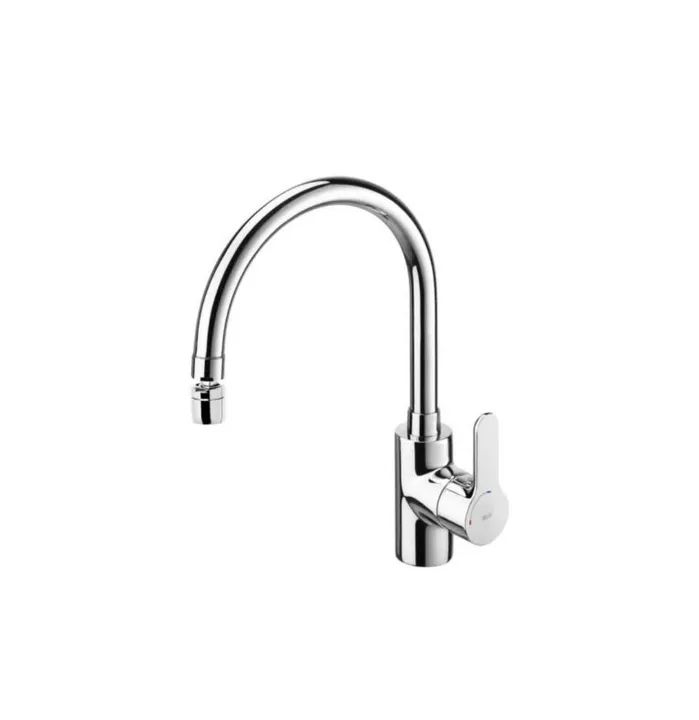Torneira Monocomando para Cozinha de Mesa com Bica Alta e Arejador Articulado L20 Cromado - Foto 2
