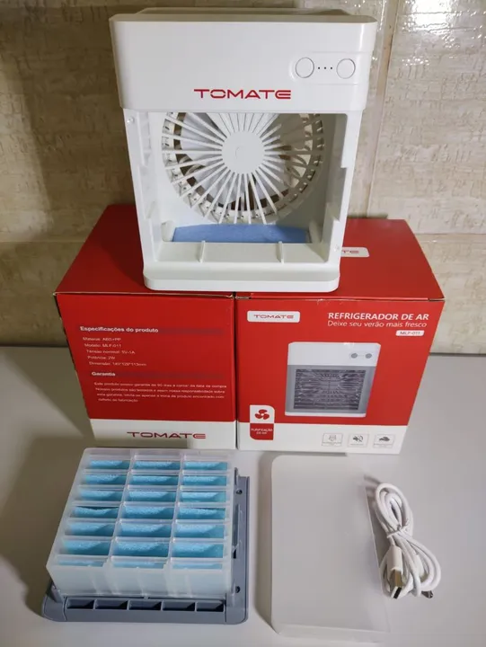 Mini Refrigerador de Ar e Ventilador