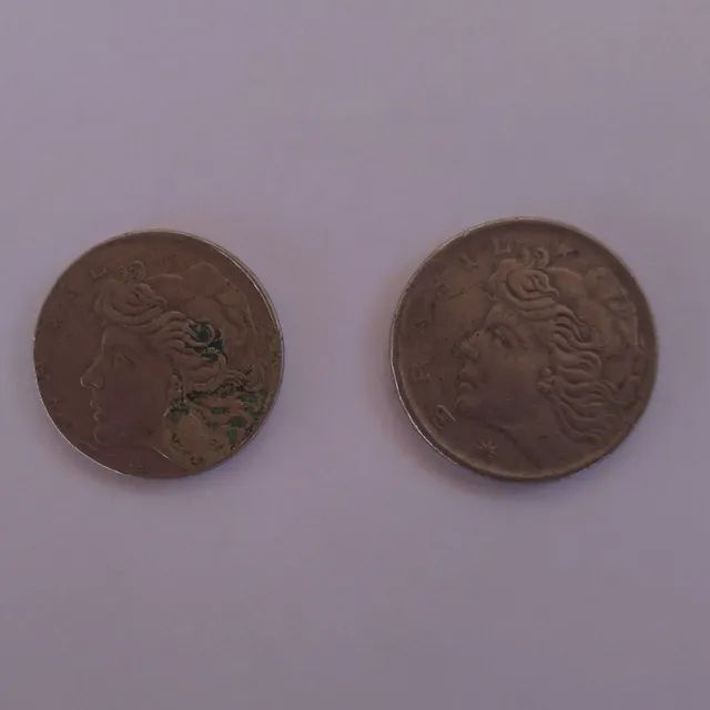 Moeda com defeito cunho errado