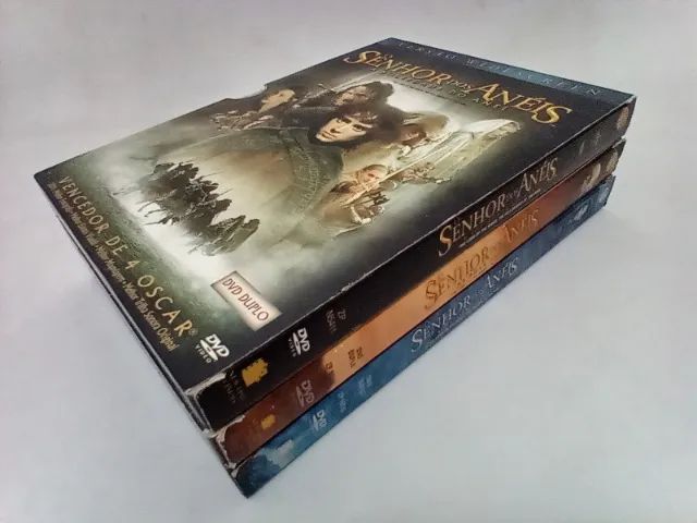 Trilogia Dvds Box Original O senhor dos anéis ( DVD DUPLO)  - Foto 3