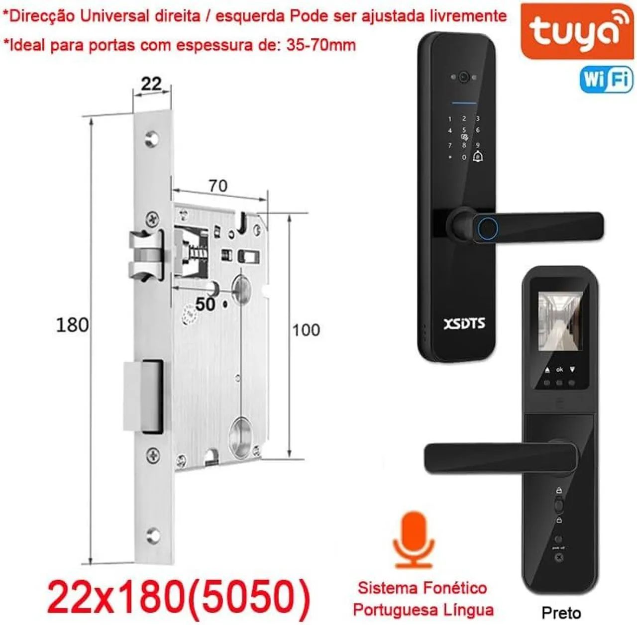 Fechadura Eletrônica com Câmera e Alarme - Segurança Total para sua Casa! - Foto 3