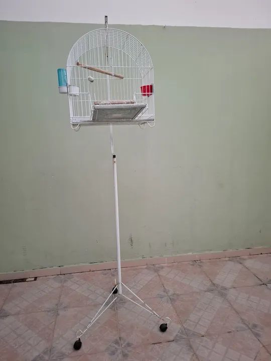 Gaiola para Pássaros - com suporte de chão  - Foto 2