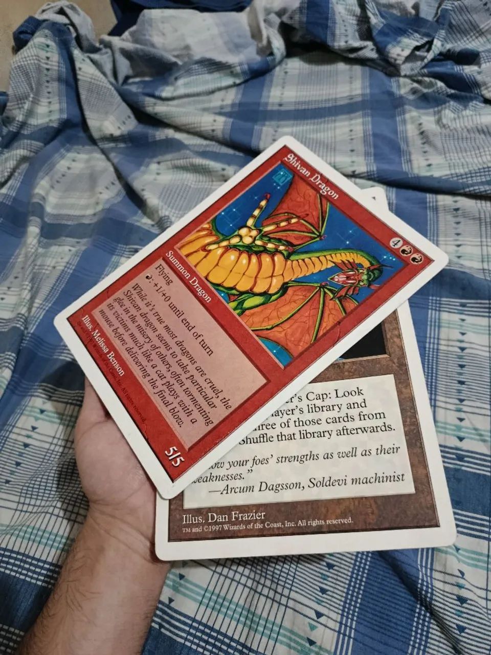 Cartas oversozed magic the gathering - shivan dragon e jesper's the cap - mtg - Foto 3