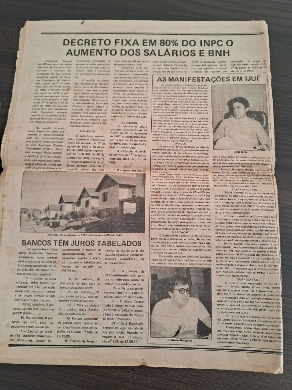 Edição Do Jornal Da Manhã Do Dia 16-07-1983 -Antiguidade - Foto 4