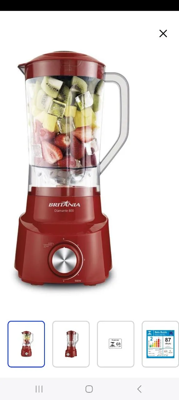 Liquidificador Britânia Diamante 900W