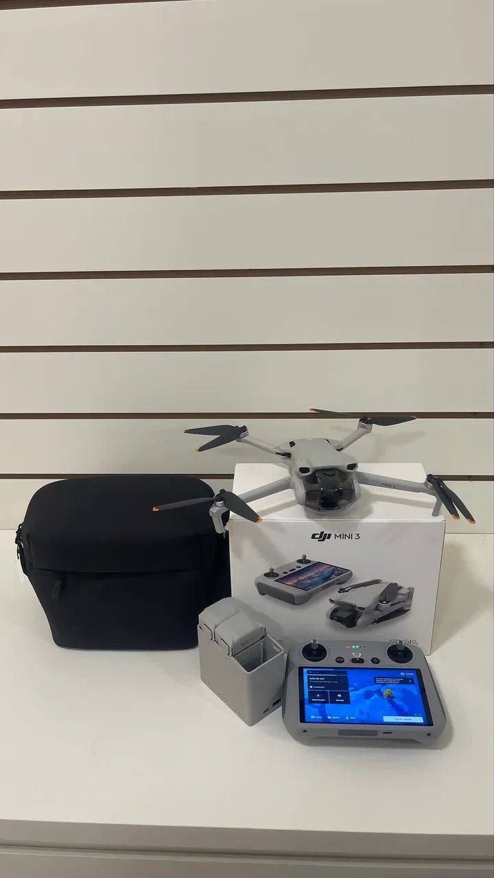 Drone DJI Mini 3 Fly More Combo (Com tela) BR - DJI033 novo da loja lacrado nota fiscal  - Foto 4