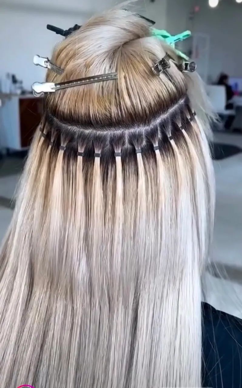 Aplicação de mega hair
