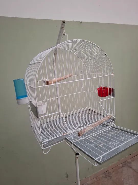 Gaiola para Pássaros - com suporte de chão  - Foto 4