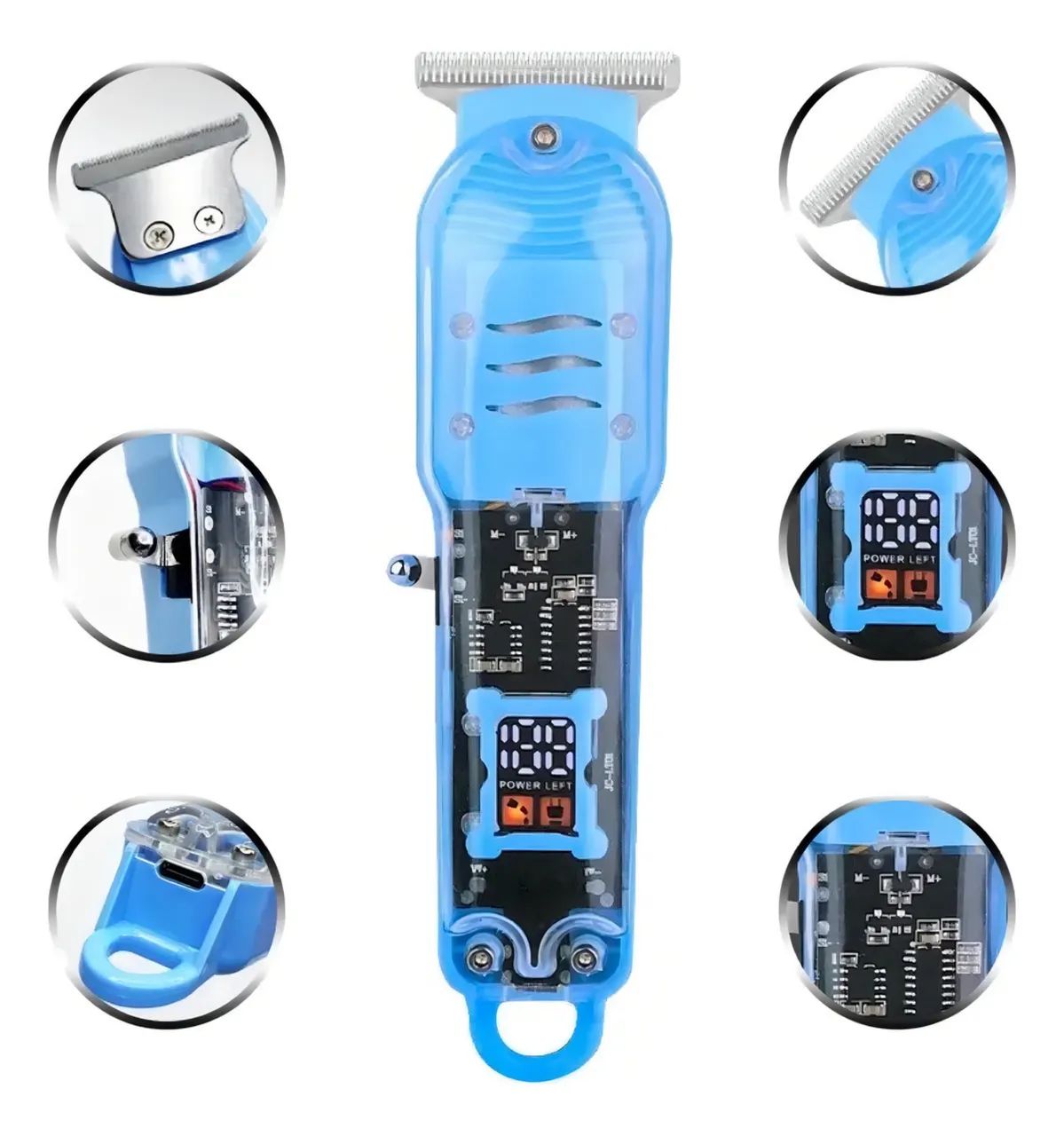 Máquina De Cortar Cabelo Profissional Usb + Kit Completo - Foto 2