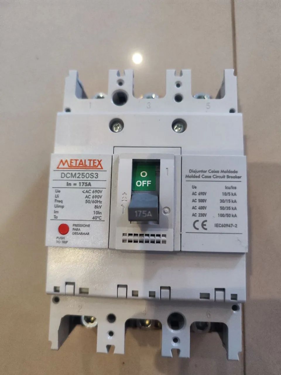 Disjuntor Caixa Moldada 175A
