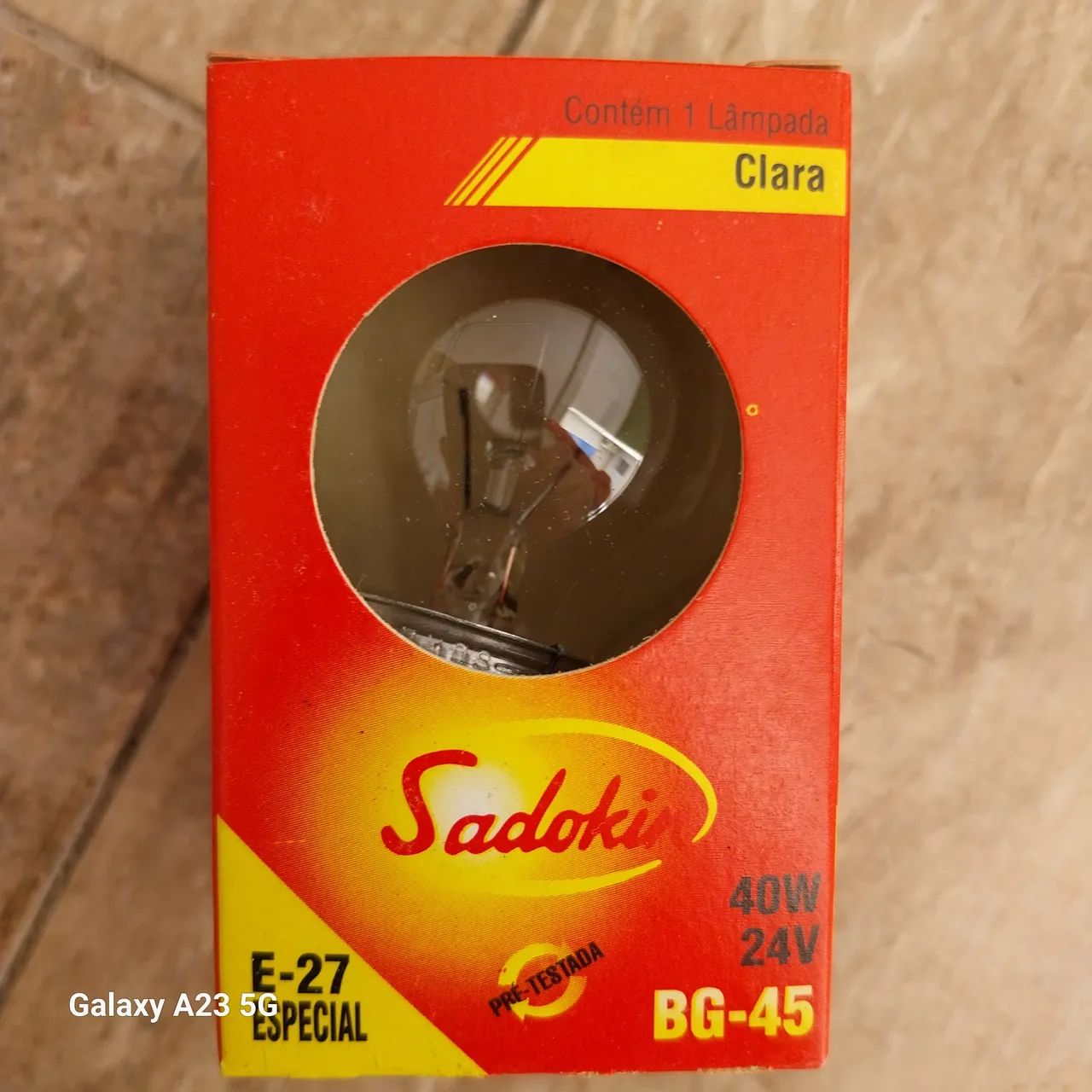 10 Lâmpada bolinha Sadokin E-27 40W 24V