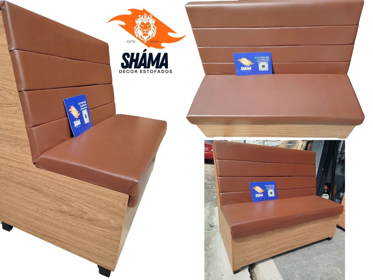 Sofá Booth em MDF- Novo