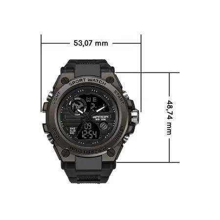 Relógio SANDA "739" Sport Style Watch - Dual Display - 3ATM  - Foto 4