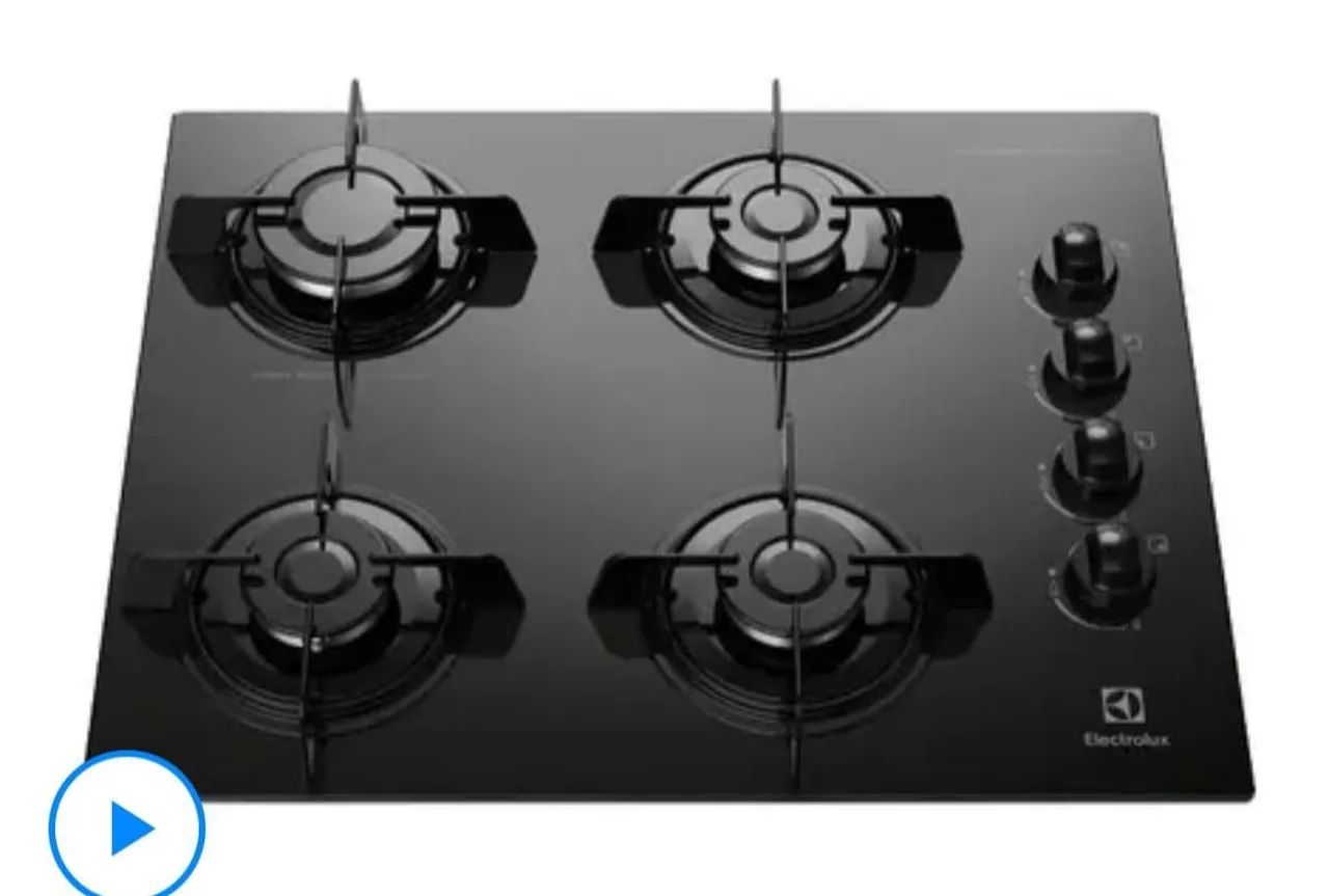 Cooktop a Gás 4 Bocas Electrolux Preto