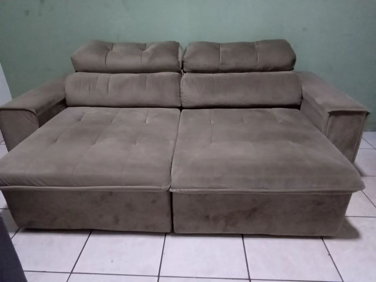 Sofá retrátil reclinavel 3 lugares  - Foto 4