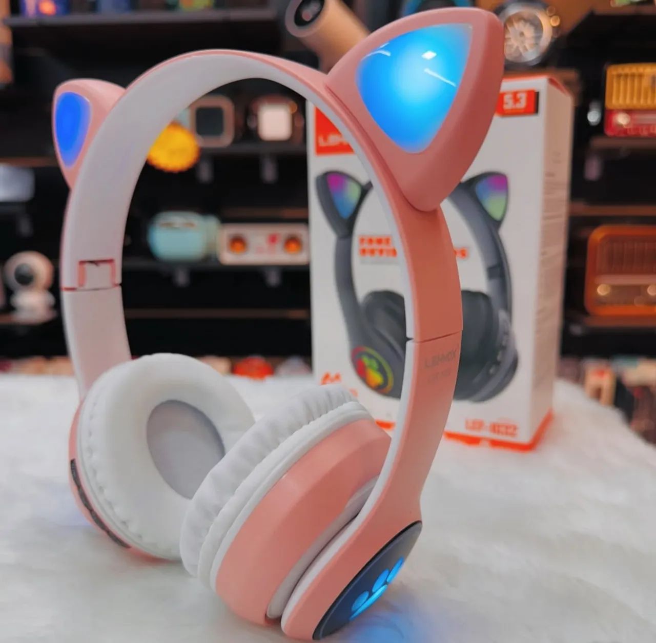 Headphone Orelha de Gato com LED - LENOXX - Foto 2