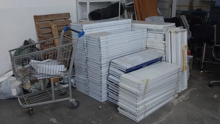 Bandeja gondola marca polar e carrinho supermercado mercadinho - Foto 3