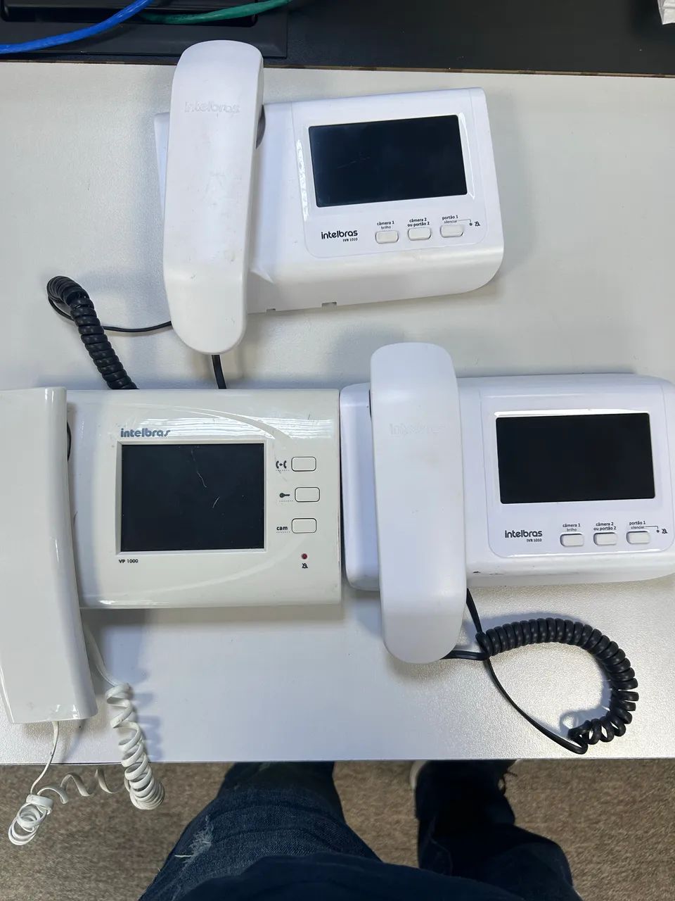 3 módulos interno para vidro porteiro 