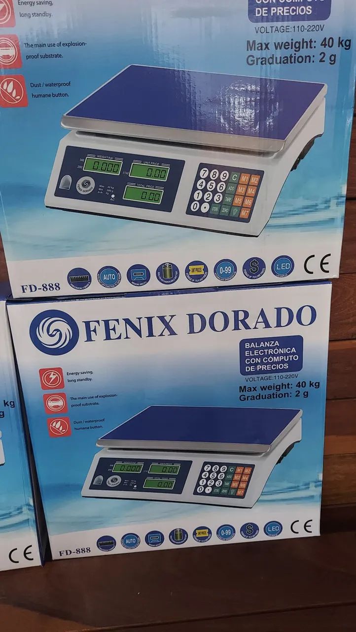 Balança Eletrônica Digital Fenix Dorado 40kg - Foto 3