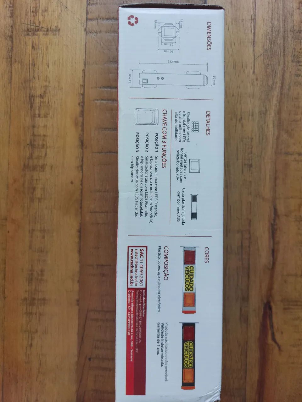 Sinalizador Garagem entrada e saída. 2 cores. - Foto 4
