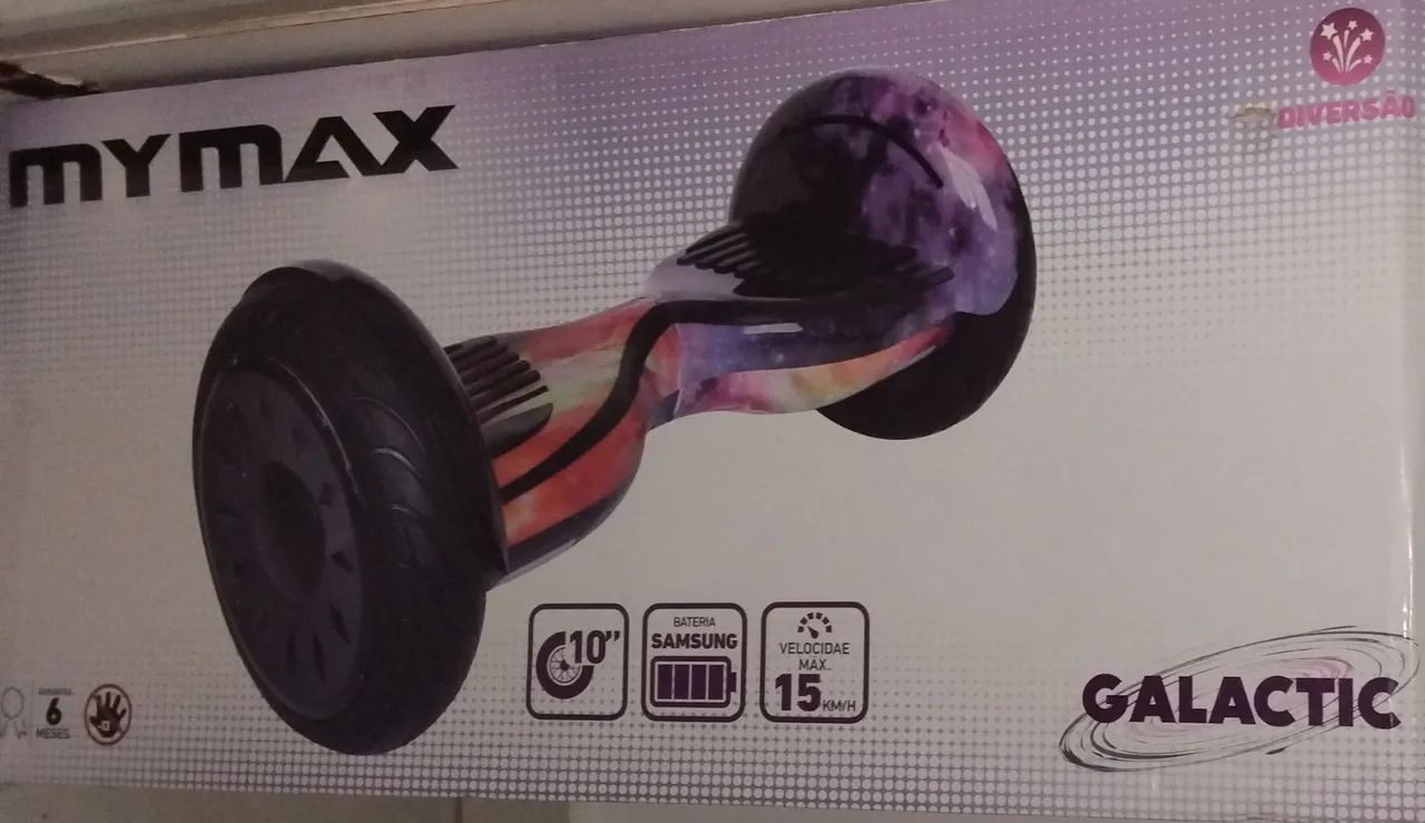 Hoverboard mymax suporta até 120kg