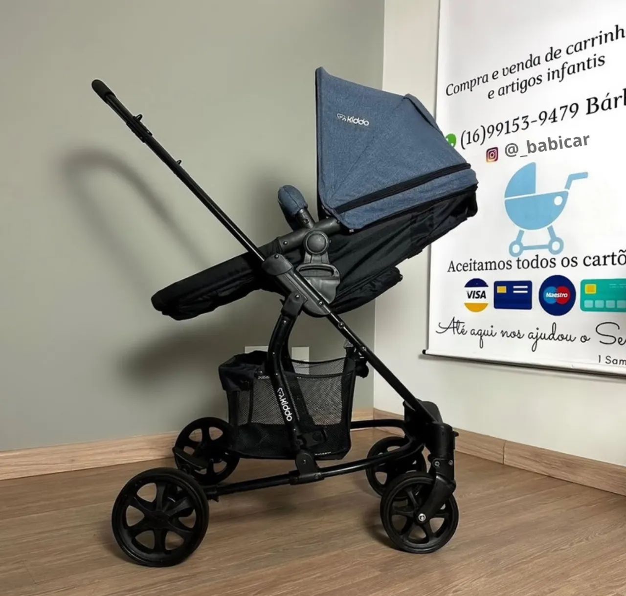 Carrinho Completo - KIDDO Prima (azul)65578368701827123