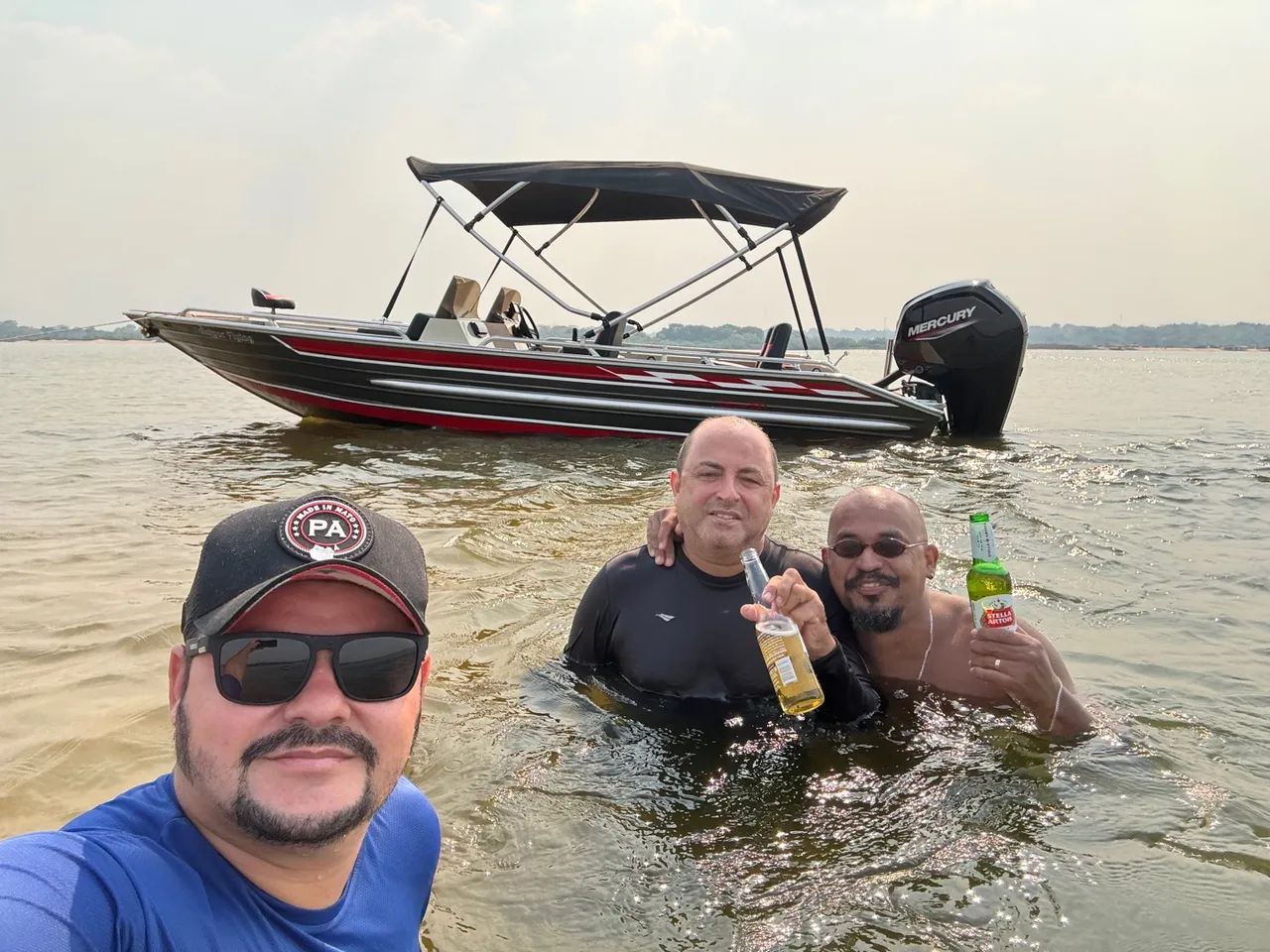 Lancha barco de alumínio casco 100% soldado com motor mercury 115hp ano 2024 - Foto 10