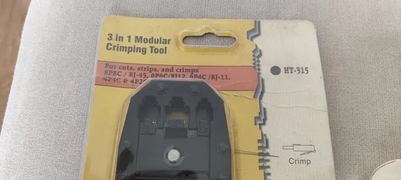 Alicate Crimpar Cabo De Rede Crimpador Desencapar Rj45 + 100 conectores RJ45 Cat.e - Foto 4