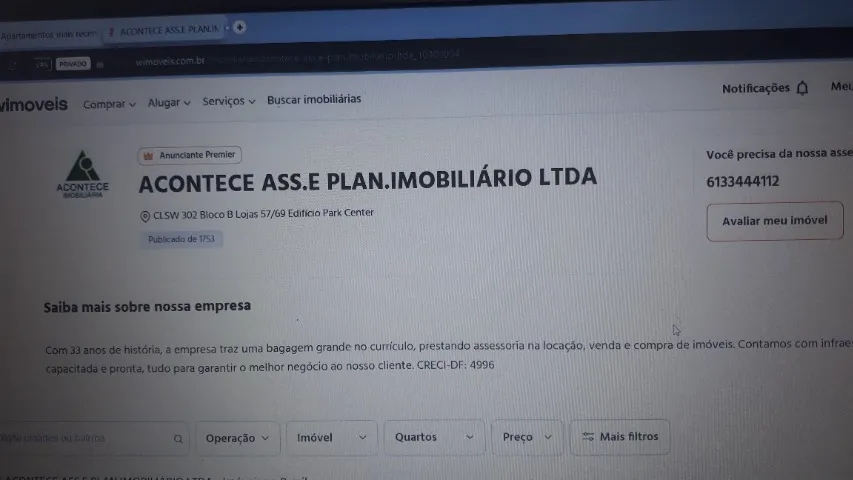 Alugo apartamento de 1 quarto no edifício Maison Personalisé Aguas Claras.