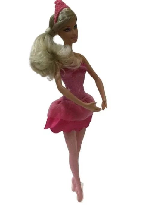 Boneca Barbie E As Sapatilhas Mágicas Bailarina Rosa Ano 2013 - Foto 4