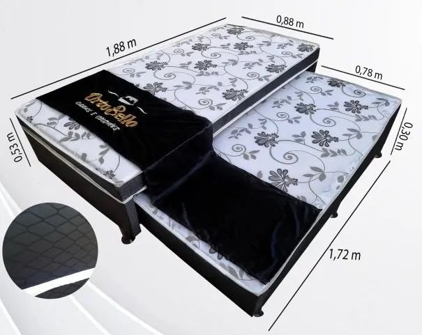 BIBOX CONJUGADA SOLTEIRO C/ AUXILIAR D20 ORTOPÉDICA