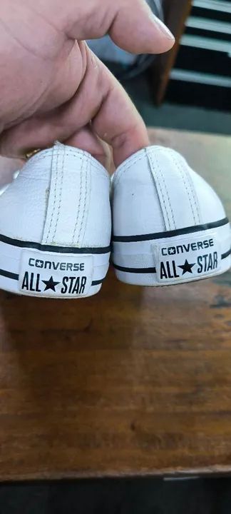 Converse All Star - Branco Couro - Foto 2