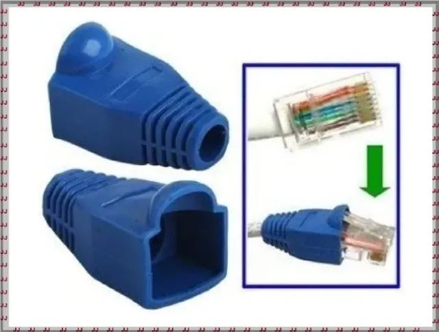 Capa de conector Rj-J 45 - 100 unidades - cores  - Foto 3