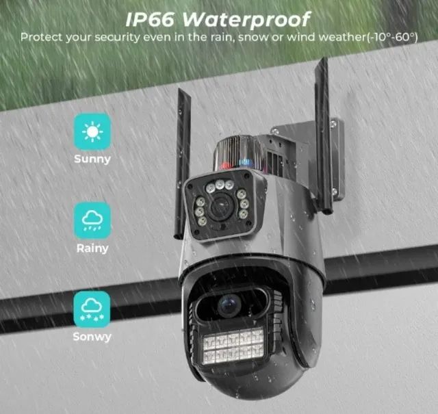 Câmera Ip wi-fi com Lente  dupla + Giroflex - Foto 3
