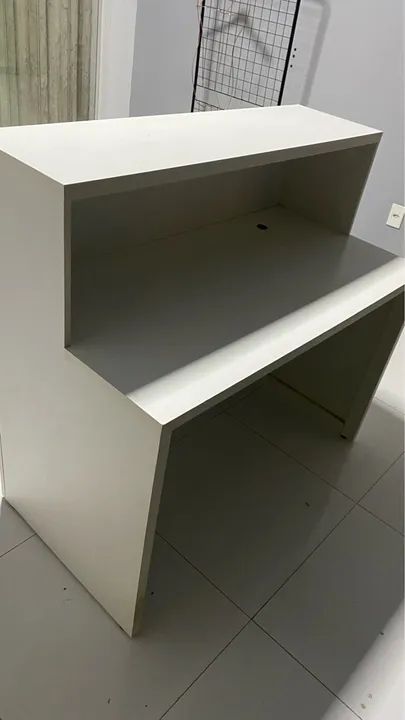 Balcão de atendimento recepção comércio/loja MDF SEMINOVO  - Foto 3