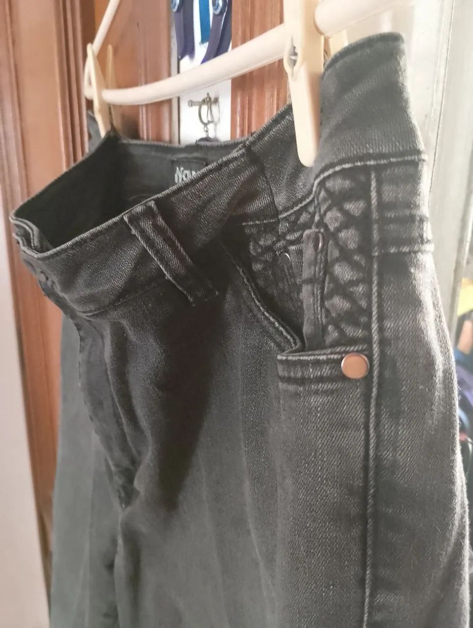 Calça Jeans Feminina Mondo, ELASTANO, USADO TRES VEZES  - Foto 5