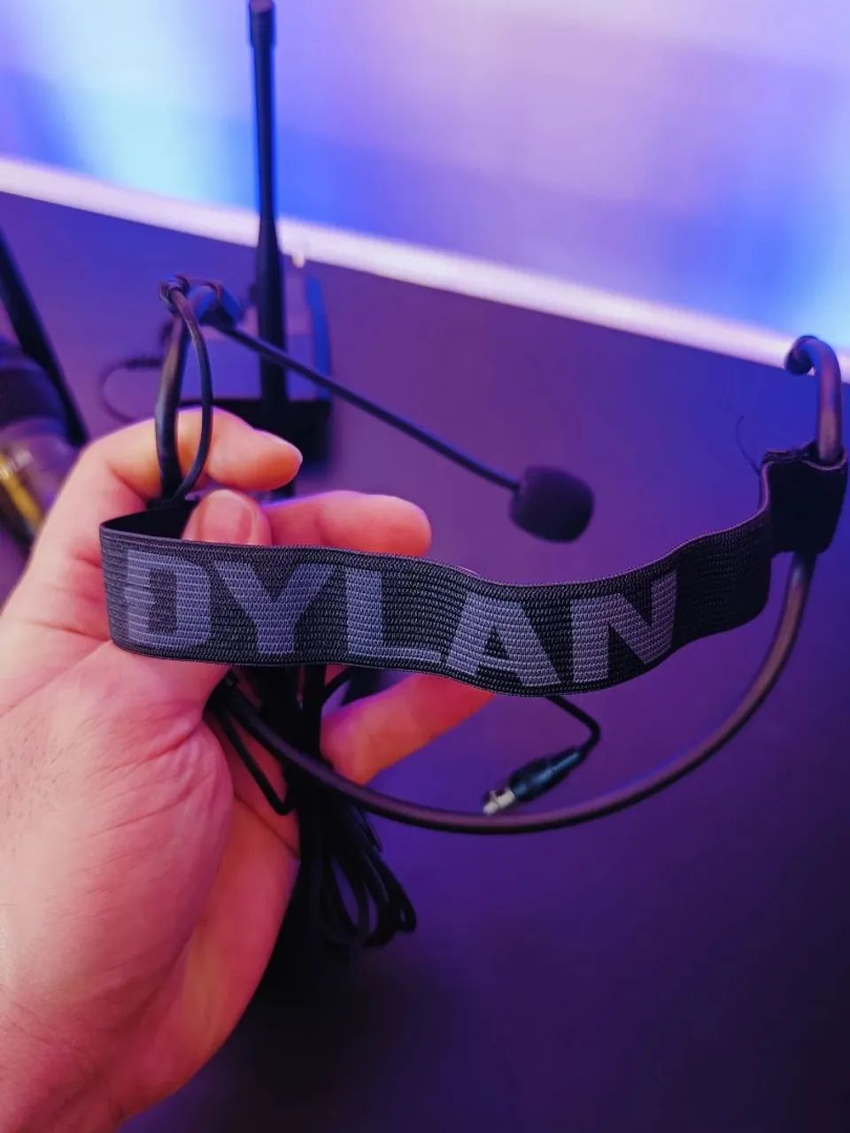 Microfone Dylan D-9005S um sistema sem fio duplo com Bastão e Bodypack Headset - Foto 2