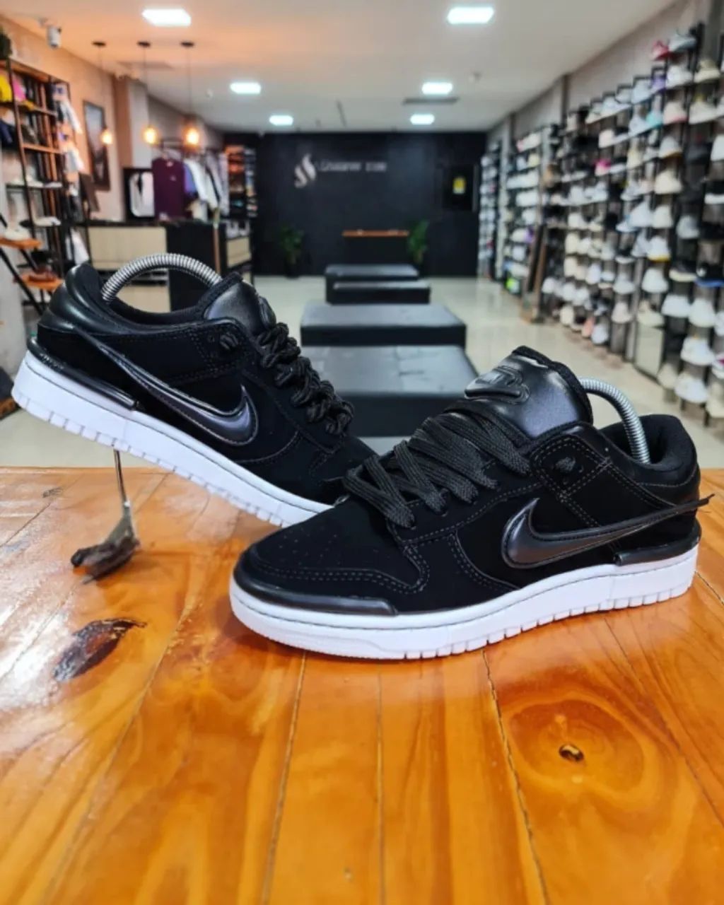 Tênis Nike Dunk low TWIST SB - Preto/Solado Branco Linha Luxo - Foto 3