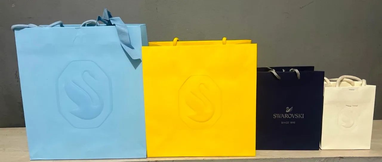 Sacolas originais swarovski