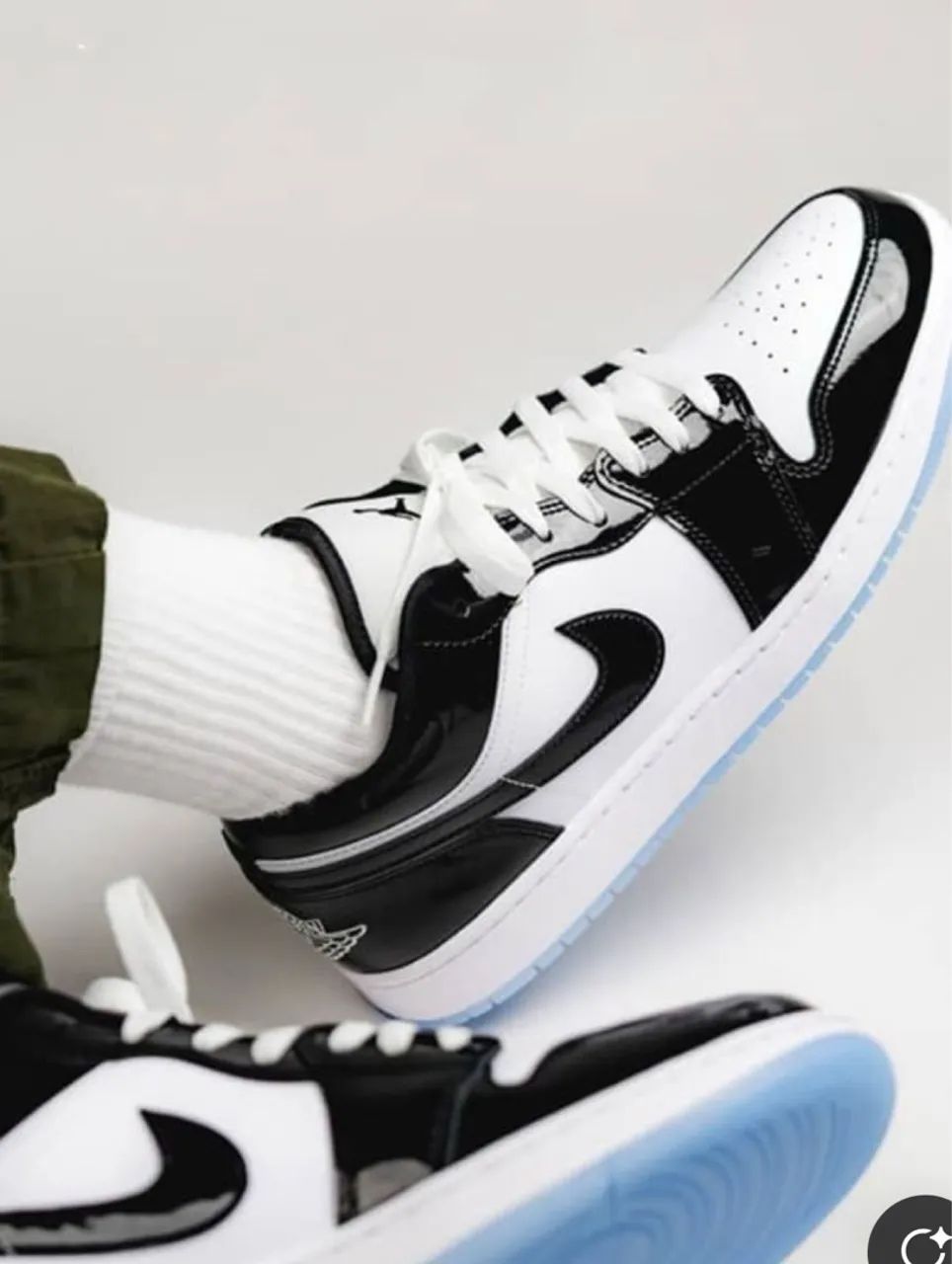 Tênis Air Jordan Low Black Verniz  - Foto 2