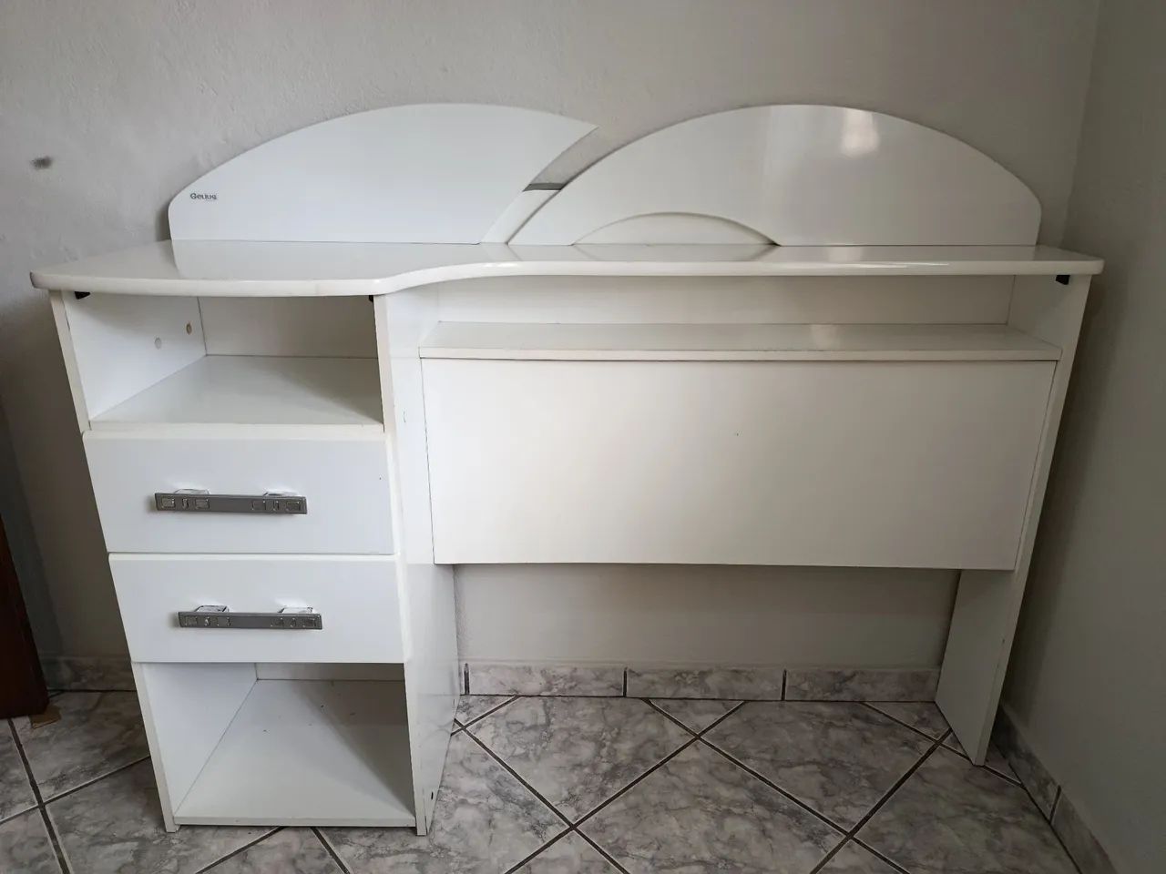 Cabeceira de solteiro com duas gavetas
