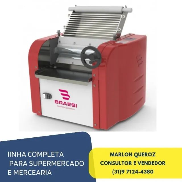 Cilindro de Massas 30 CM Braesi Bivolt