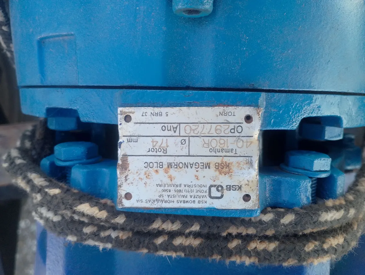 Bomba Hidráulica KSB MEGANORM BLOC 40-160R
