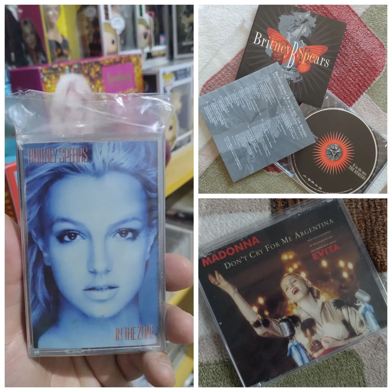 CDs Britney Spears e Madonna