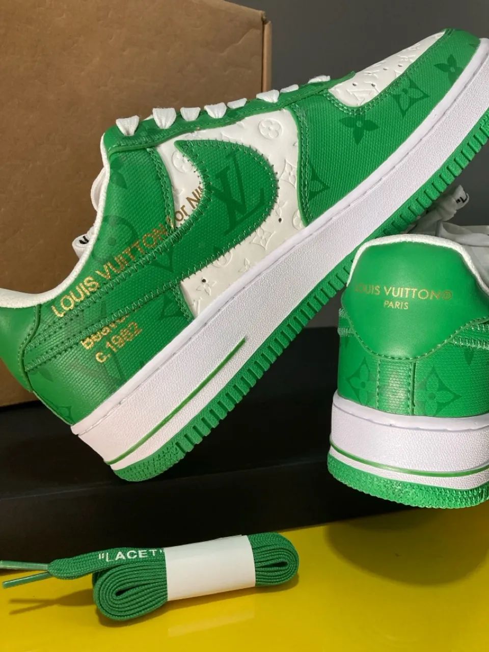 Air Force 1 x Louis Vuitton LV Green - Foto 2