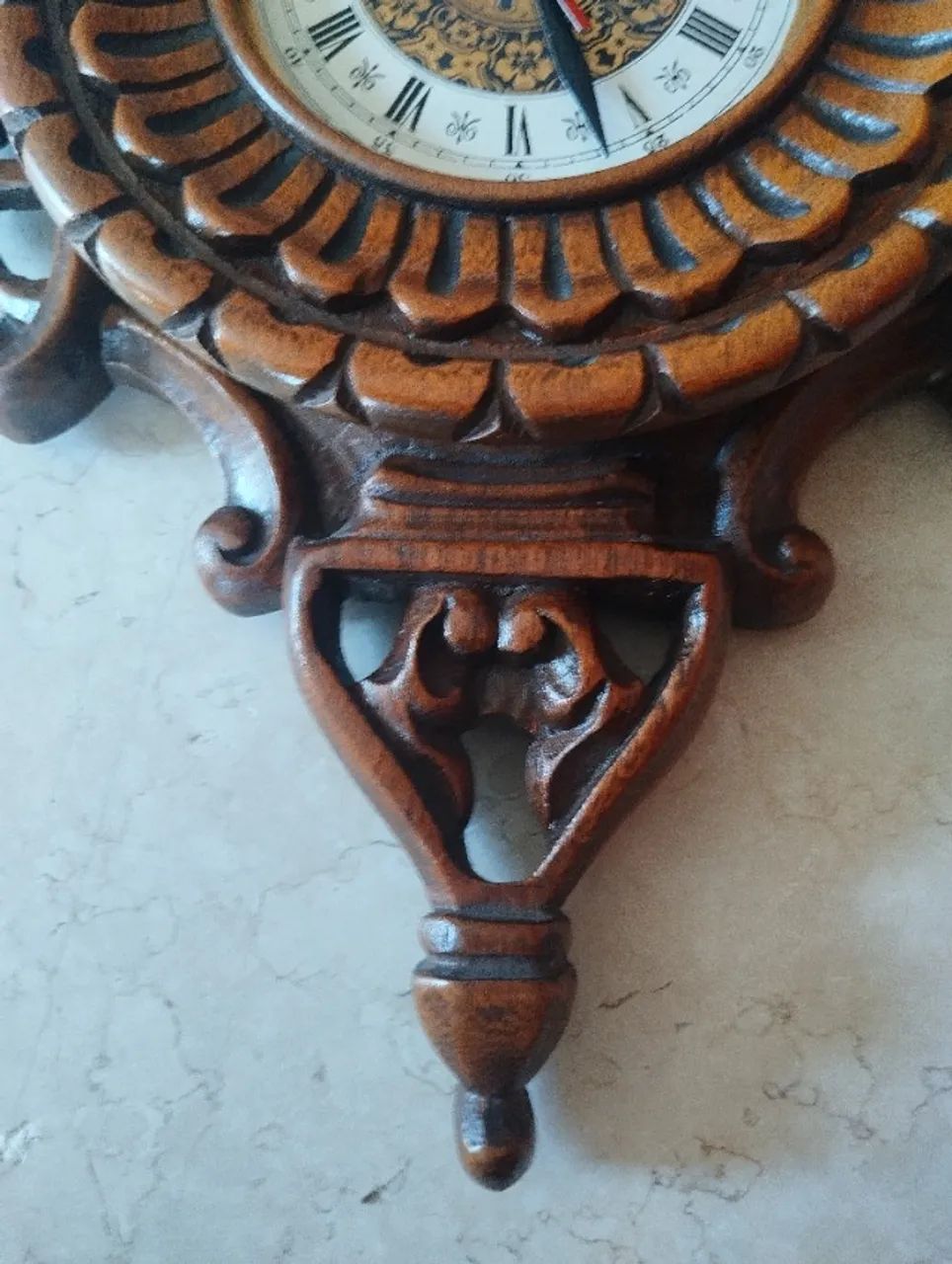 Relógio de madeira entalhado com figura de dragão c/vídeo - Foto 6