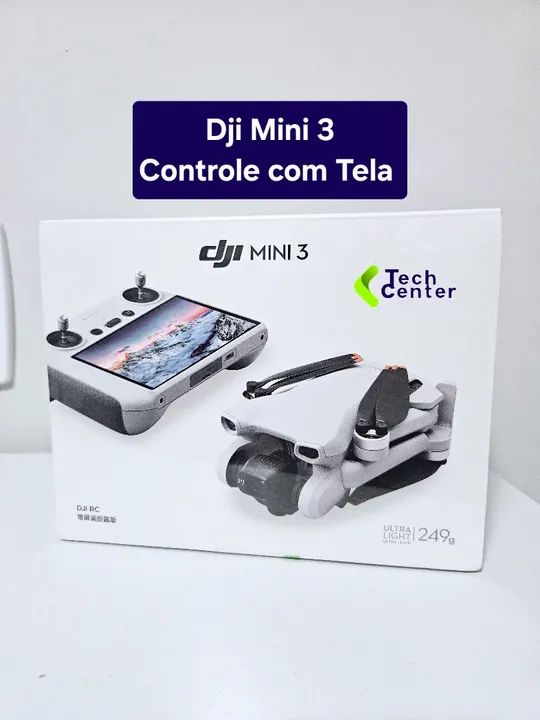 Drone DJI Mini 3 + Controle com Tela